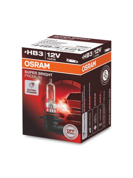 BULB OSRAM HALOGEN 69005SBP HB3 100W 12V P20D FS1