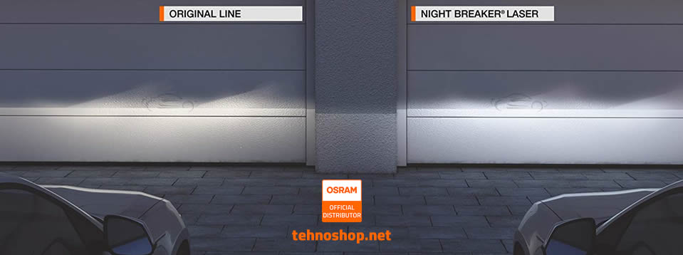 Osram Night breaker laser next generation primerjava snopa za steni garaže