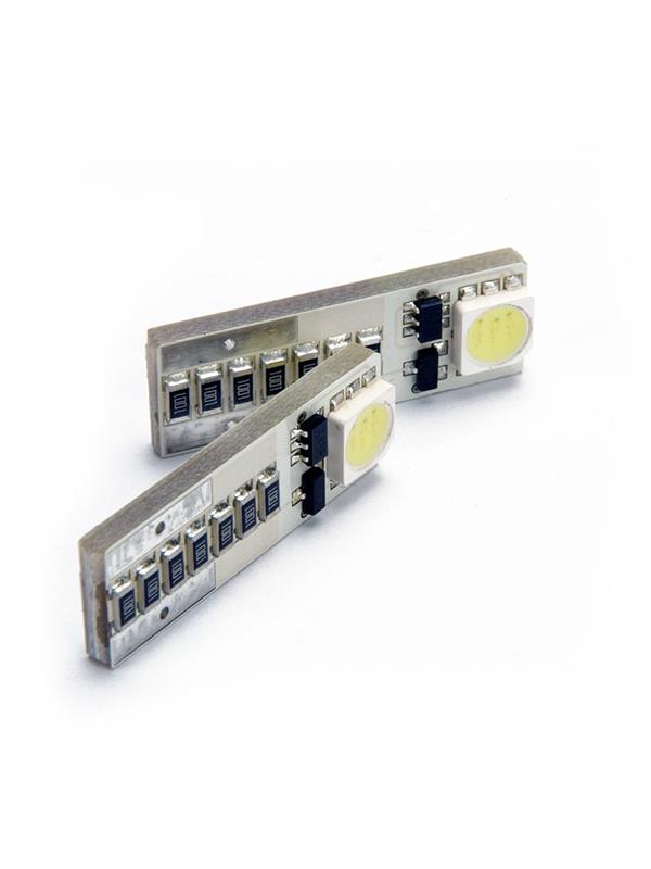 ŽARNICA HYPERCOLOR LED T10-W5W SLIM 2 LED RADIAL 5000K