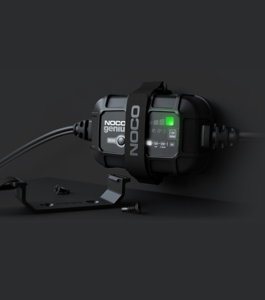 POLNILEC AKUMULATORJA NOCO® GENIUS5 6V/12V 5A. GENIUS polnilec, vzdrževalec in desulfator akumulatorjev