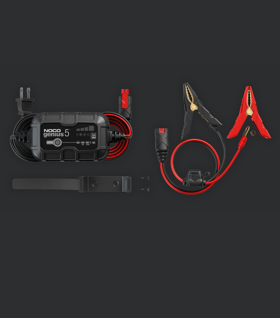 POLNILEC AKUMULATORJA NOCO® GENIUS5 6V/12V 5A. GENIUS polnilec, vzdrževalec in desulfator akumulatorjev