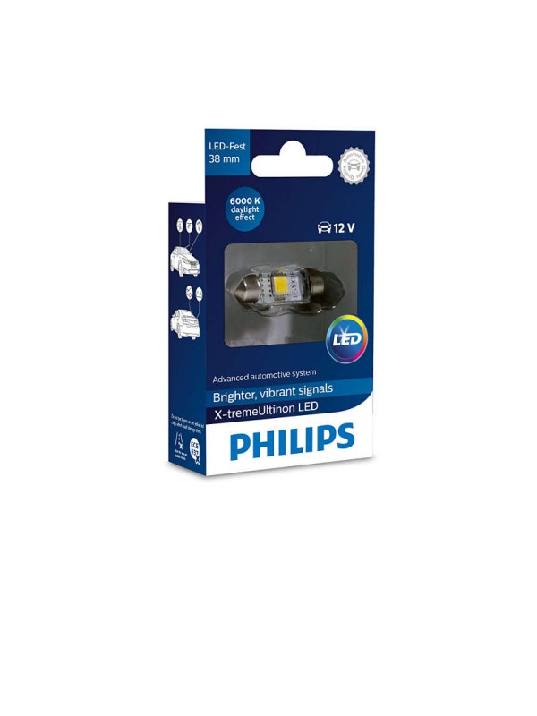 ŽARNICA PHILIPS LED SOFITNA X-tremeUltinon LED 10,5 x 38mm 6000 K 12V X1