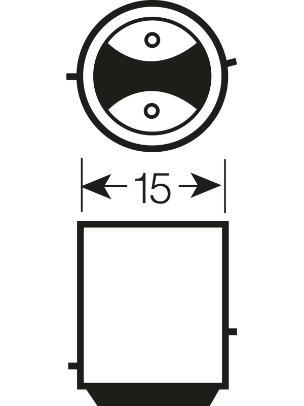 ŽARNICA EXCELITE P21/4W 12V 21/4W BAZ15d