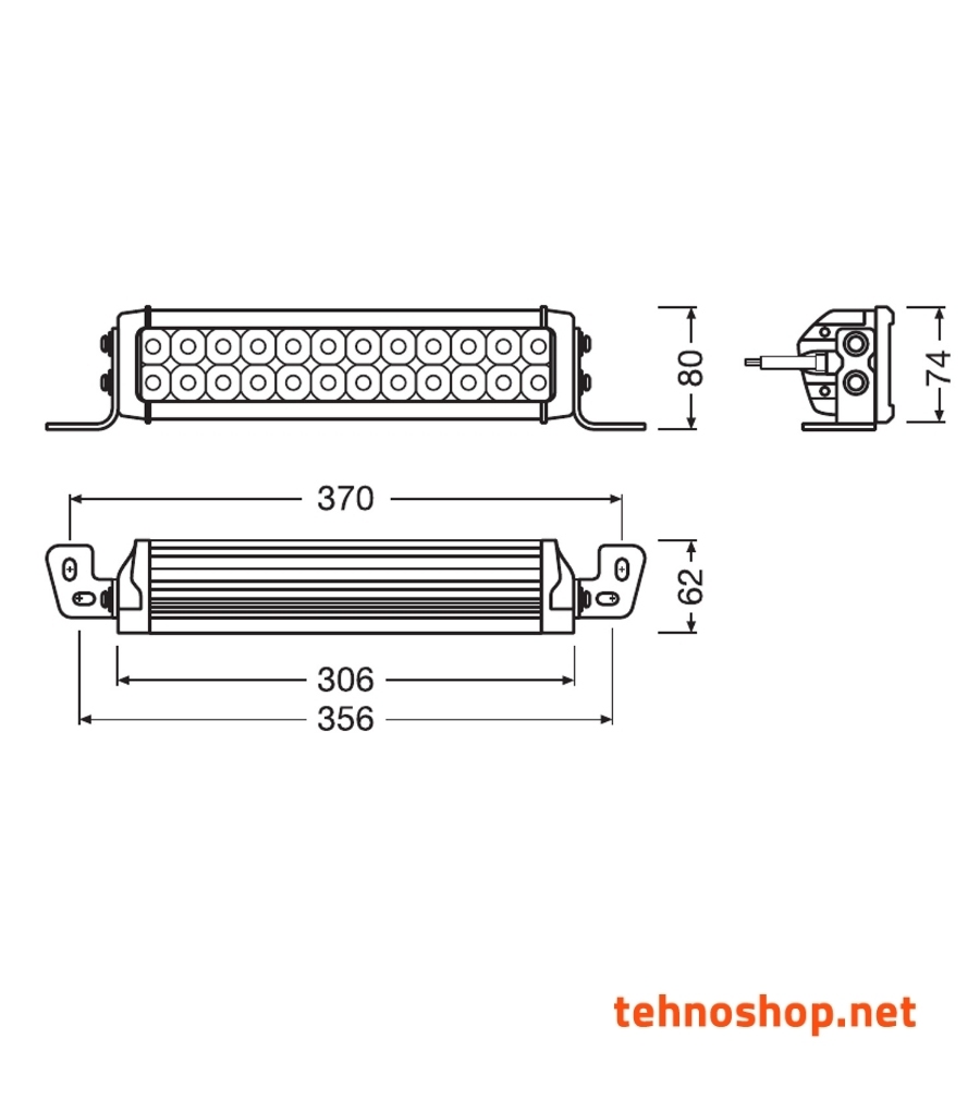 LED DELOVNA LUČ OSRAM LEDriving LIGHTBAR 30W 12/24V VX250-CB LEDDL117-CB