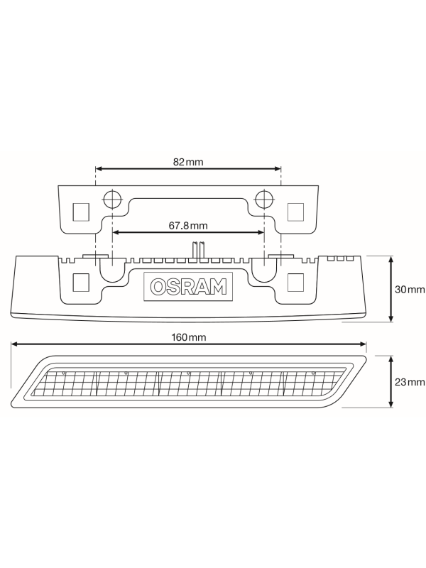 LUČI DNEVNE OSRAM LED LEDDRL301 BK CL15 PX-5 12V FS1
