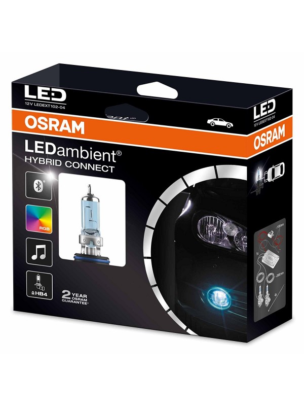 ŽARNICA OSRAM HB4 COOL BLUE INTENSE Z DODATNO LED OSVETLITVIJO LEDEXT102-04 LEDambient HYBRID CONNECT
