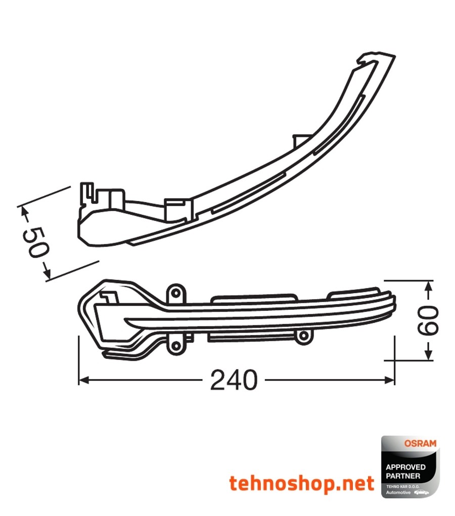 LED DINAMIČNI SMEROKAZ OSRAM LEDriving® - BLACK EDITION LEDMI 5F0 BK S FS1
