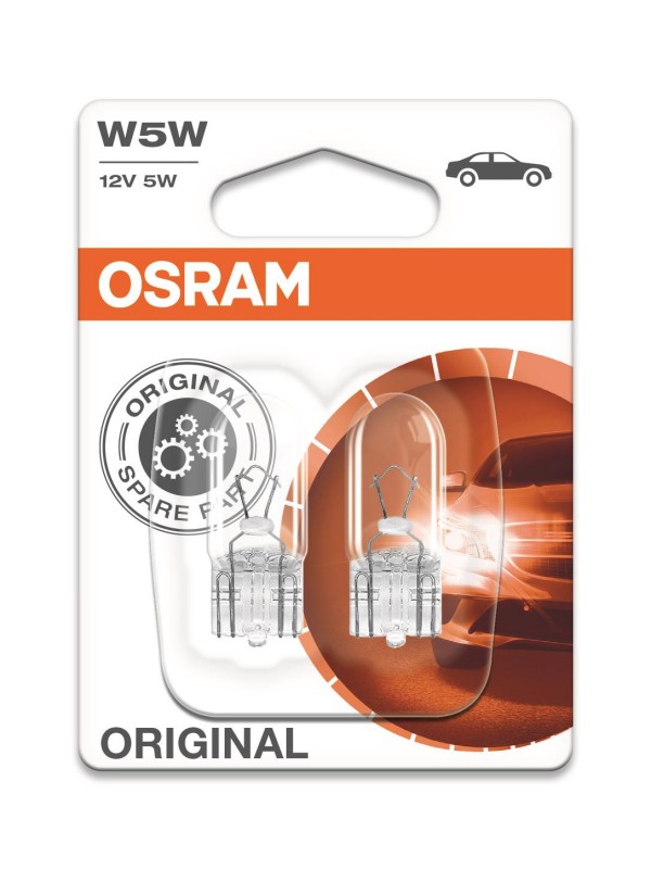 ŽARNICA OSRAM W5W ORIGINAL 2825-2BL 5W 12V W2.1x9.5d 2BL