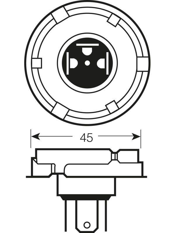 ŽARNICA OSRAM HALOGEN R2 64198SB SUPER BRIGHT 60/55W 12V P45T FS1