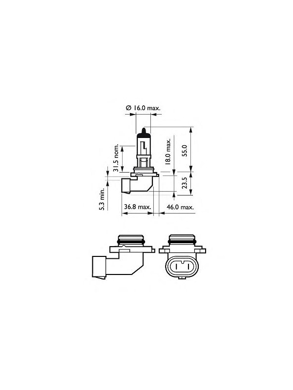 ŽARNICA OSRAM HALOGEN H10 9145RD 42W 12V PY20d FS1
