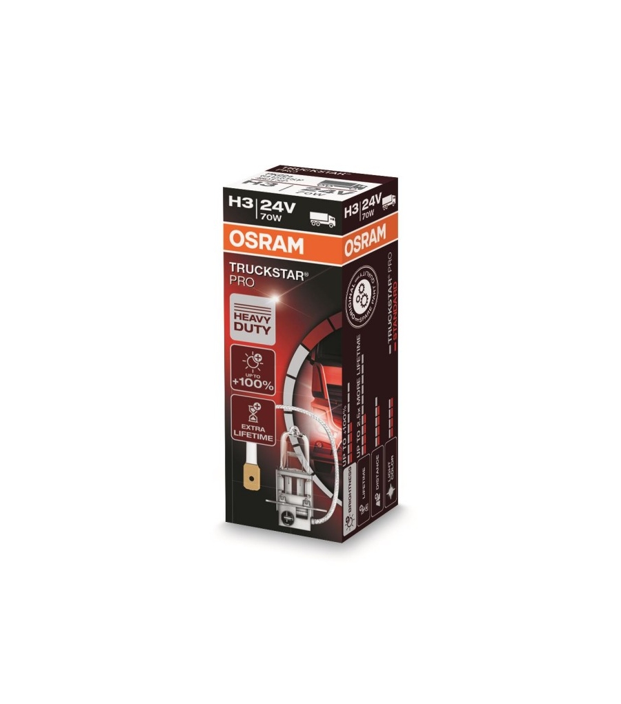 ŽARNICA OSRAM HALOGEN TRUCKSTAR PRO H3 64156TSP 70W 24V PK22S FS1