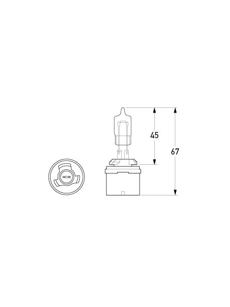ŽARNICA OSRAM HALOGEN H27/1W  880 27W 12V PG13 FS1