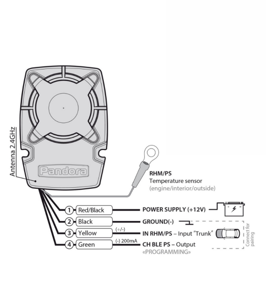 BLUETOOH SIRENA PIEZO PS331 VODOTESNA PANDORA 120db