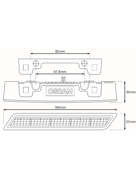 LUČI DNEVNE OSRAM LED LEDDRL301 BK CL15 PX-5 12V FS1