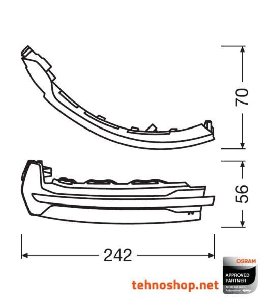 LED DINAMIČNI SMEROKAZ OSRAM LEDriving® - WHITE EDITION LEDMI 8V0 WT S FS1