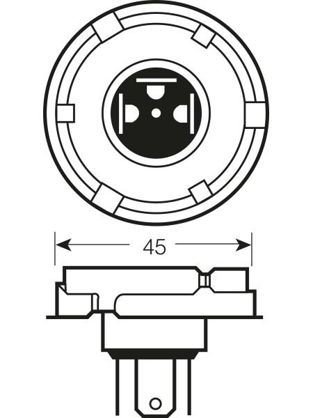 ŽARNICA OSRAM HALOGEN R2 64198SB SUPER BRIGHT 60/55W 12V P45T FS1