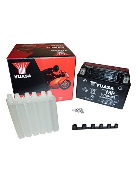 BATTERY YUASA YTX9-BS MF AGM 12V 8Ah 135A L+ CP K6