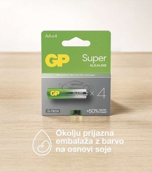 BATERIJSKI VLOŽEK GP, SUPER B01214, LR6, AA, 4 kos
