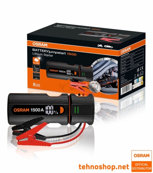 BOOSTER - JUMP STARTER OSRAM BATTERYjumpstart 1500 OJS030 12000mAh