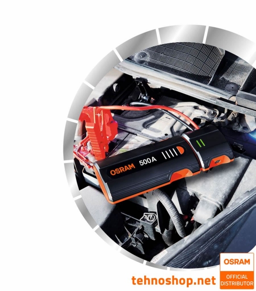BOOSTER - ZAGANJALEC MOTORJA OSRAM BATTERYjumpstart 500 OJS010 6000mAh