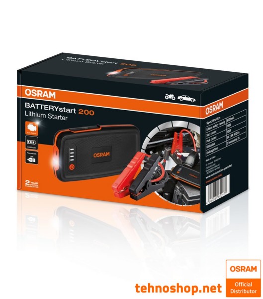 LITHIUM BOOSTER - CAR BATTERY STARTER OSRAM BATTERYstart200 OBSL200 6000mAh