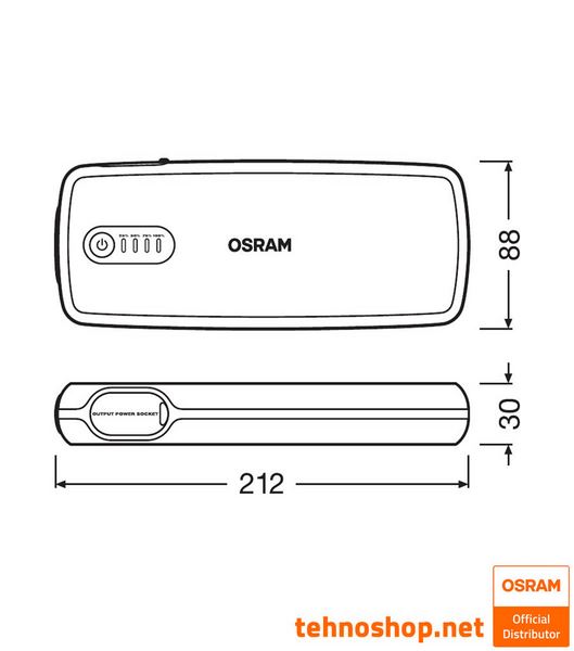 BOOSTER - ZAGANJALEC MOTORJA OSRAM BATTERYstart400 OBSL400 16800mAh