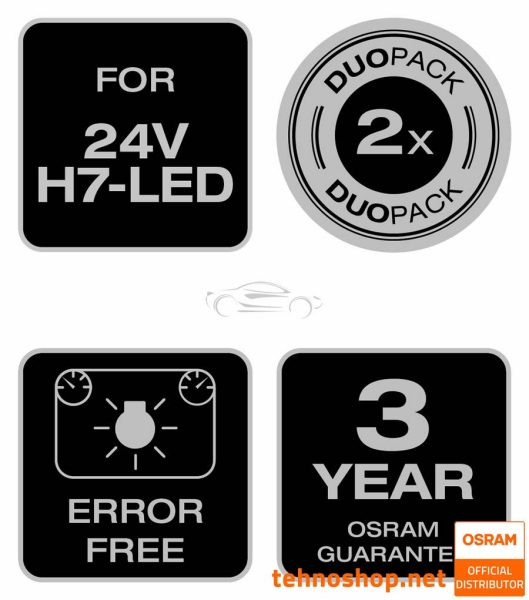 DEKODER OSRAM SMART CANBUS ZA LED H7 24V NIGHT BREAKER LED LEDSCT10-2HB