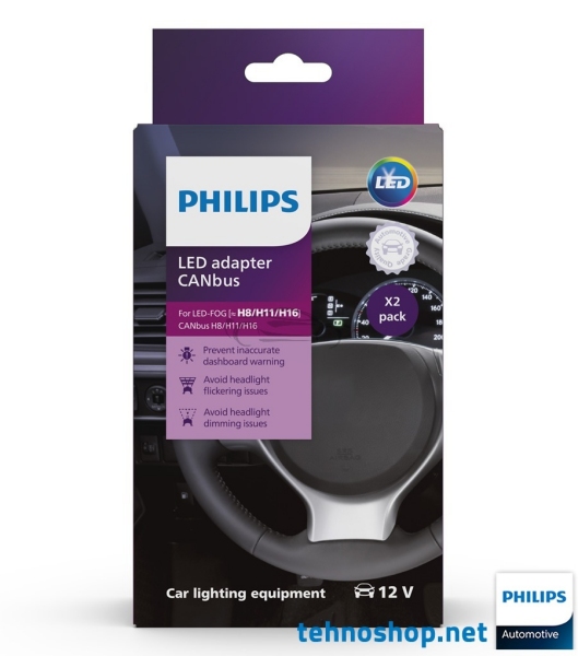 PHILIPS CANBUS DECODER H8/H11/H16 FOR LED BULBS 18954X2 12V X2