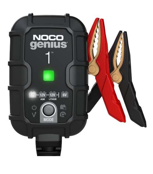 POLNILEC AKUMULATORJA NOCO® GENIUS1 6V/12V 1A. GENIUS polnilec, vzdrževalec in desulfator akumulatorjev.