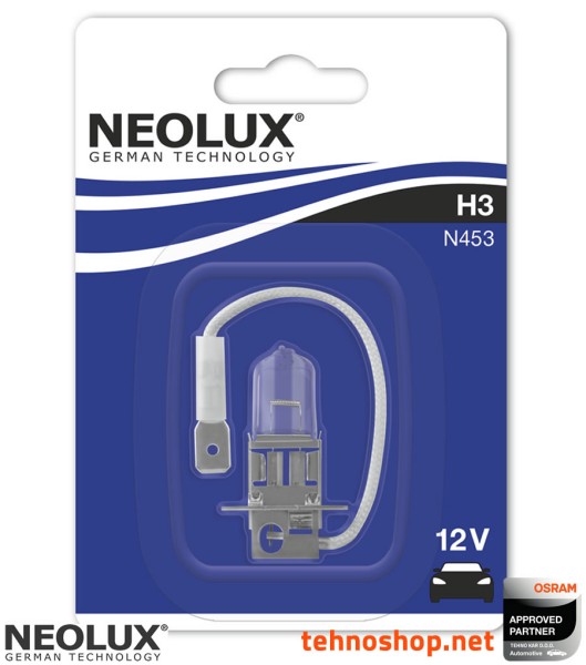 ŽARNICA NEOLUX HALOGEN H3 N453-01B 55W 12V PK22S BLI1