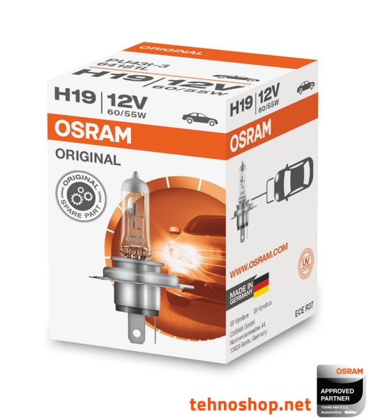 ŽARNICA OSRAM HALOGEN H19 64181L 60/55W 12V PU43t-3 FS1