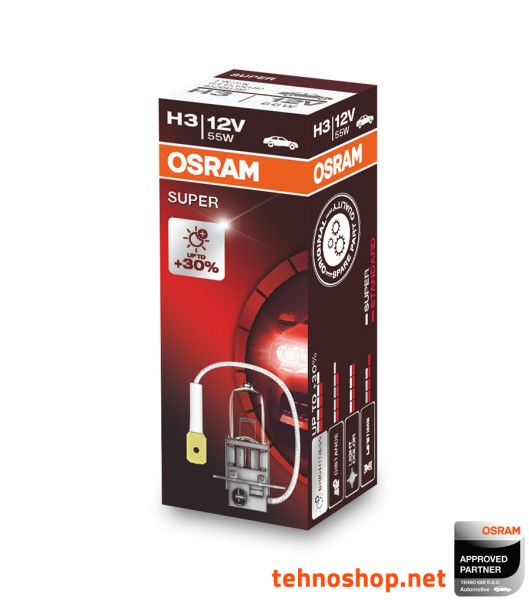 BULB OSRAM HALOGEN H3 64151SUP 55W 12V PK22S FS1