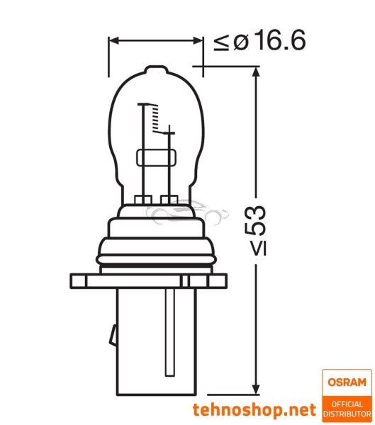 ŽARNICA OSRAM HALOGEN PSX PSX26W 6851 12V PG18.5d-3 FS1