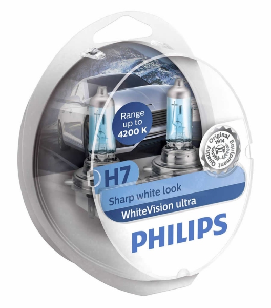 ŽARNICA PHILIPS H7 WhiteVision Ultra 12972WVUSM 12V 55W PX26d + 2x W5W