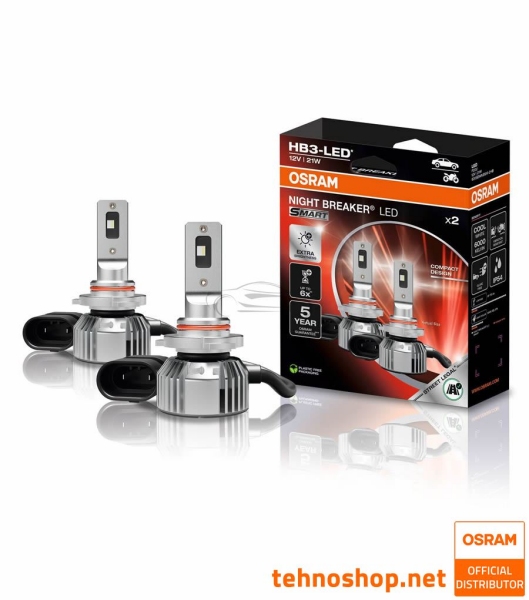 LED ŽARNICE OSRAM NIGHT BREAKER SMART HB3 9005DWNBSM-2HB 12V P20d 2HB