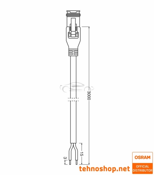 INŠTALACIJSKI SET ZA DELOVNE LUČI OSRAM LEDriving PX LEDPWL ACC 103