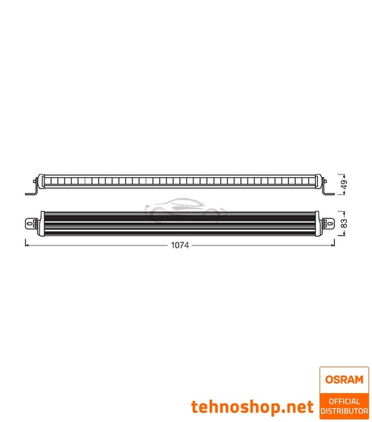 LED DRIVING LIGHT OSRAM LEDriving® LIGHTBAR 140W 12/24V FX1000-CB SM GEN2 LEDDL114-CB SM