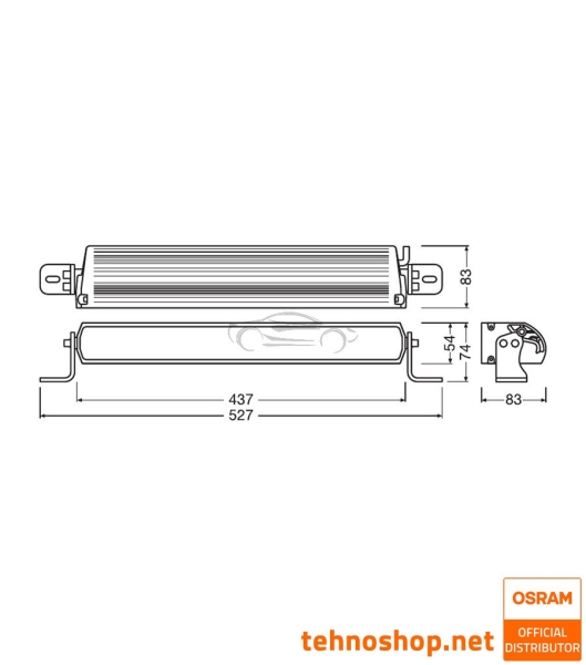 LED DELOVNA LUČ OSRAM LEDriving® LIGHTBAR 56W 12/24V FX500-SP SM GEN2 LEDDL131-SP SM