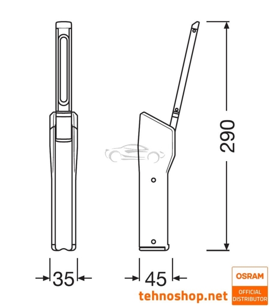 LED DELOVNA SVETILKA OSRAM LEDinspect SLIM500 LEDIL403