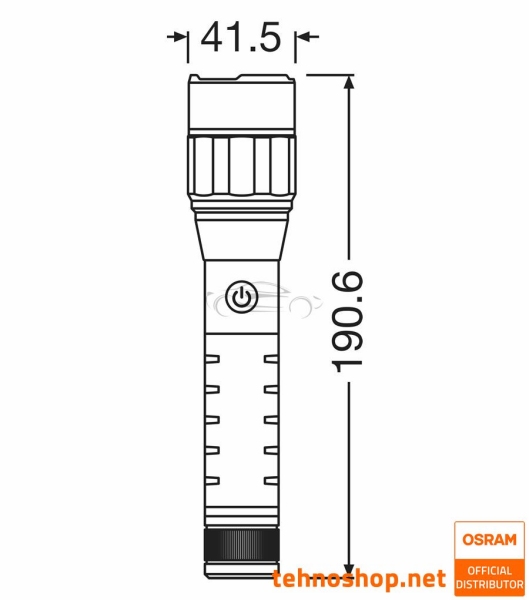 LED DELOVNA SVETILKA OSRAM LEDinspect PRO TORCH 1200 LEDIL432