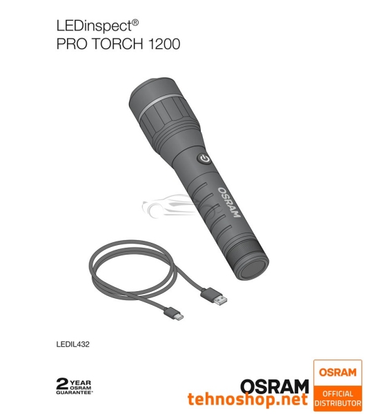 LED DELOVNA SVETILKA OSRAM LEDinspect PRO TORCH 1200 LEDIL432
