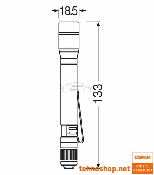 LED DELOVNA SVETILKA OSRAM LEDinspect TORCH 250 ESSENTIAL LEDIL427ESN