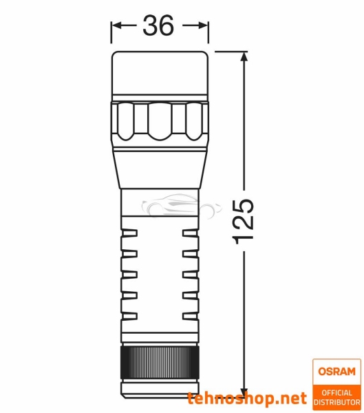 LED WORK LIGHT OSRAM LEDinspect® TORCH 450 ESSENTIAL LEDIL429ESN