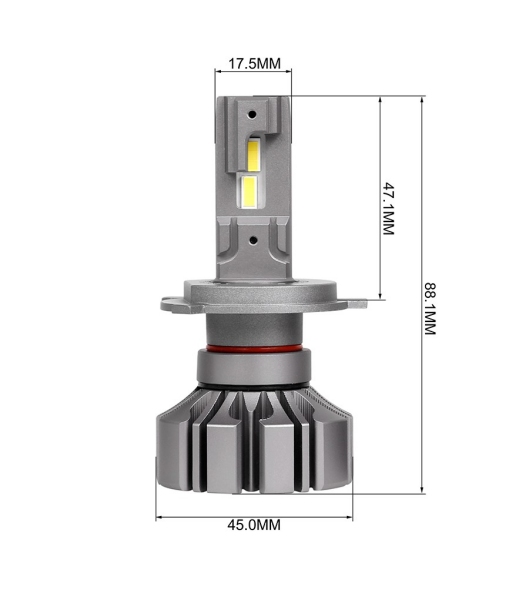 LED LAMPS KIT/SET H4 S5 HPC 6000lm 6000K