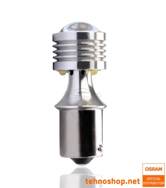 LED ŽARNICA M-TECH Platinum P21W LB811W BA15s 12/24V 4xHP Osram Bela