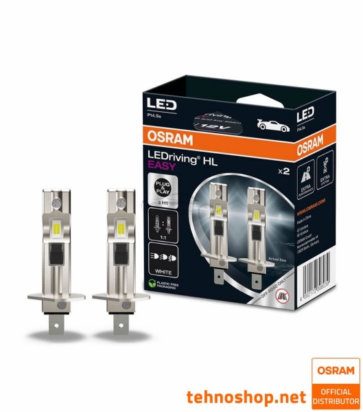 LED BULB SET H1 OSRAM LEDriving® HL EASY 64150DWESY-2HB 12V P14.5s 2HB