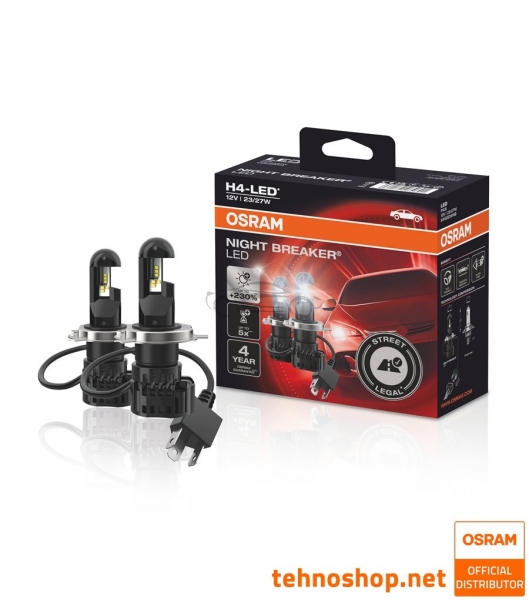 LED LAMPS H4 OSRAM NIGHT BREAKER LED 64193DWNB 12V P43t FS2