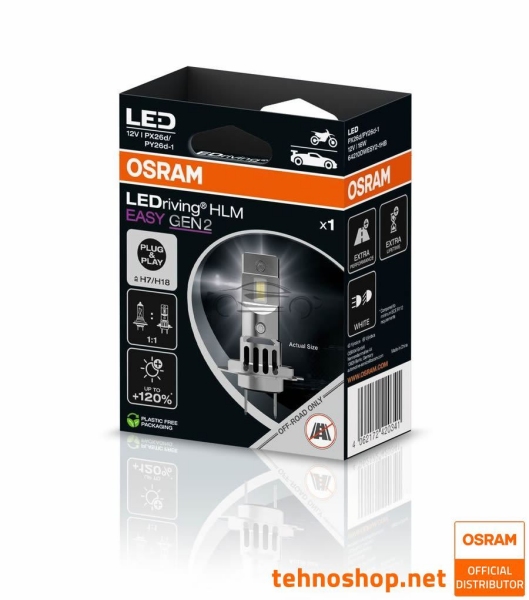 LED ŽARNICA H7 OSRAM LEDriving HL EASY2 64210DWEASY2-1HB 12V PX26d 1HB