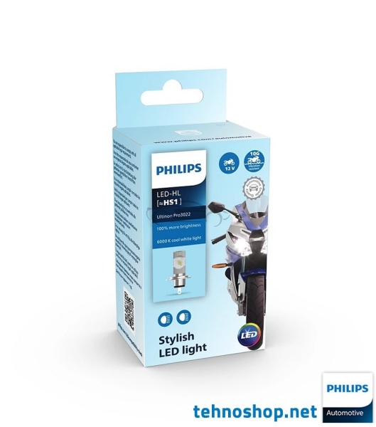 LED ŽARNICA PHILIPS HS1 ULTINON PRO3022 U3022 11636U3022 12V PX43t X1