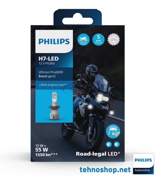 LED ŽARNICA PHILIPS H7 ULTINON PRO6000 HL U60B2 BOOST gen2 11972U60B2X1 12V PX26d X1